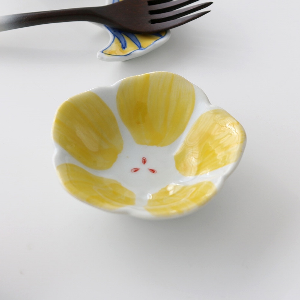 “예쁜 앞접시 도자기 반찬그릇 나눔접시 종지 일식 한식 가정식 01 노란꽃 종지” 솔직 사용 후기