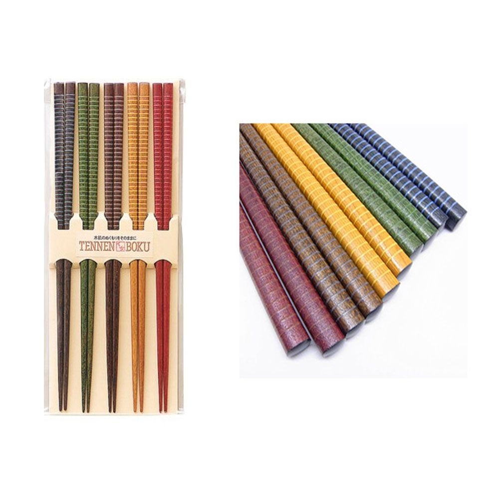 이시다 일본 고급 나무 원목젓가락 5쌍 세트, 반할 수밖에 없는 품질